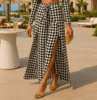 Image 6 of Houndstooth Wrap Pant | More Colors Available🎨