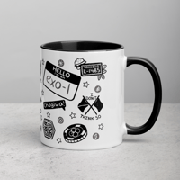 Image 4 of EXO Doodle Mug 11oz