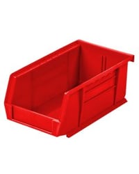 Hanging & Stacking Bin, 7-3/8 x 4-1/8 x 3", Red AW30220RED Package Qty :24 ($2.25 EA)