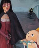 "A Stroll with the Royal Guard" painting