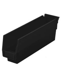 Shelf Bin, 11-5/8 x 2-3/4 x 4", Black AW30110BLACK Package Qty :24 ($2.35 EA)