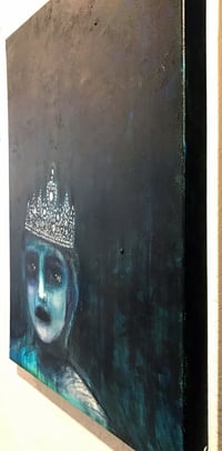 Image 2 of 18" x 24" Original Painting "Miss Get Over It 2017" by Sheila Cameron