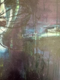 Image 3 of Original Painting  "Wild at Heart" by Sheila Cameron  16" x 16" on Cradled Birch Board