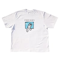 Image 1 of Sad Rabit White T-Shirt 