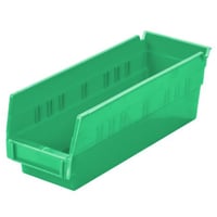 Shelf Bin, 11-5/8 x 4-1/8 x 4", Green AW30120GREEN Package Qty :	24 ($2.43 EA)