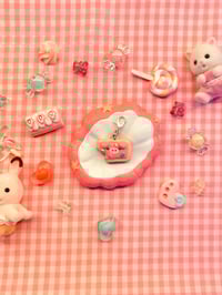 Kawaii Strawberry Pig Pastry Charm