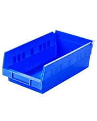Shelf Bin, 11-5/8 x 6-5/8 x 4", Blue AW30130BLUE Package Qty :12 ($3.53 EA)