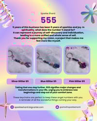 555 Glitter Keychains 