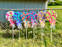 Image 2 of Giant Prop Lollipops, DIY Foam Candy for Lawn and Holiday Decorations