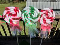Image 9 of Giant Prop Lollipops, DIY Foam Candy for Lawn and Holiday Decorations