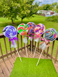 Image 10 of Giant Prop Lollipops, DIY Foam Candy for Lawn and Holiday Decorations
