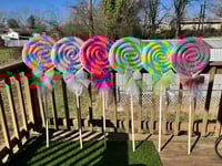 Image 13 of Giant Prop Lollipops, DIY Foam Candy for Lawn and Holiday Decorations