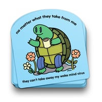 Image 2 of They Can't Take Away my Woke Mind Virus Sticker