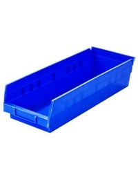 Shelf Bin, 17-7/8 x 6-5/8 x 4", Blue AW30138BLUE Package Qty :	12 ($4.72 EA)