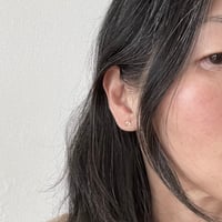 Image 5 of Rainbow moonstone orb earrings