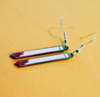 Light tube hook earrings 
