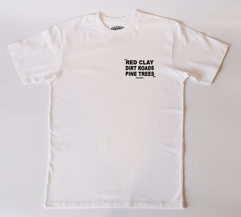 Rabbitman's (RED CLAY) Tee, (White)