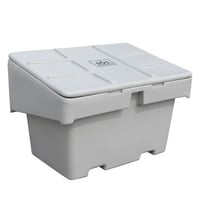 Image 1 of Salt Or Sand (SOS™) Storage Bin, 18.5 Cu.Ft - SOS18-01 Grey NOT Stocked Approximately  2-4 Days