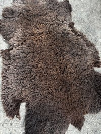 Image 3 of Brown Leather Sheepskin Shearling Hide