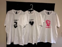 deadboi** White Ts (pink + black + white)