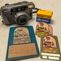 Image 1 of Bikes and Film Cameras Club WITH Pentax IQZoom 160 35mm Camera