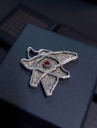 Image 1 of Silver "Fly" pendant- 0.25ct Ruby #2