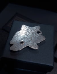 Image 2 of Silver "Shift" pendant- Red Zircon