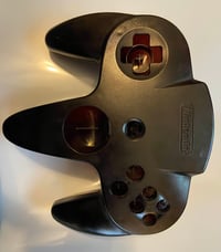 Image 2 of N64 - Dyed OEM - Smoke Black controller half shell (front or back)