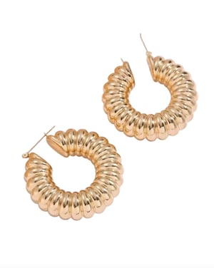 Image of Chunky Textured Hoops 