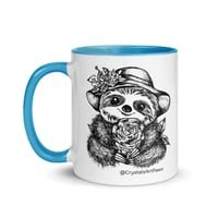 Image 11 of Lady Rosey The Sloth Mug Line Art by CrystalsArtPaws