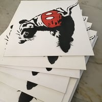 Image 2 of Neal Hamburg Rat as Mickey Stencil Painting