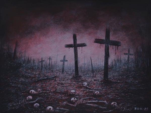 Image of REST IN PAIN - small original painting