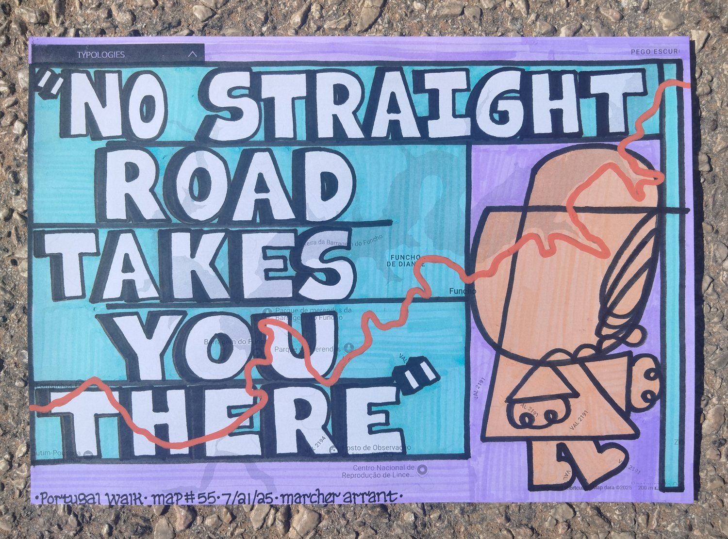 Image of Copy of Copy of Portugal Walk map 55