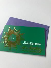 Image 1 of Mini carte “Tu es en or baby”