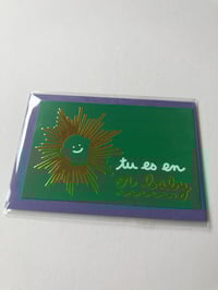Image 2 of Mini carte “Tu es en or baby”