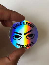 Image 2 of Sticker “girls seum”