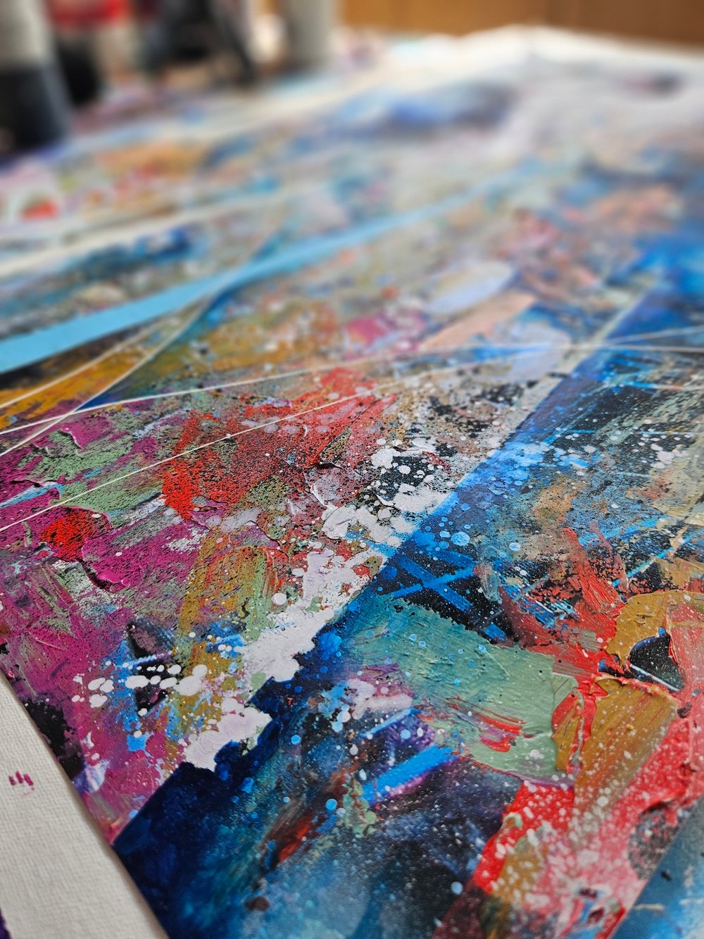 "The Edge of Change" 1/1 ORIGINAL - Mixed Media on paper - FREE WORLDWIDE SHIPPING!!!