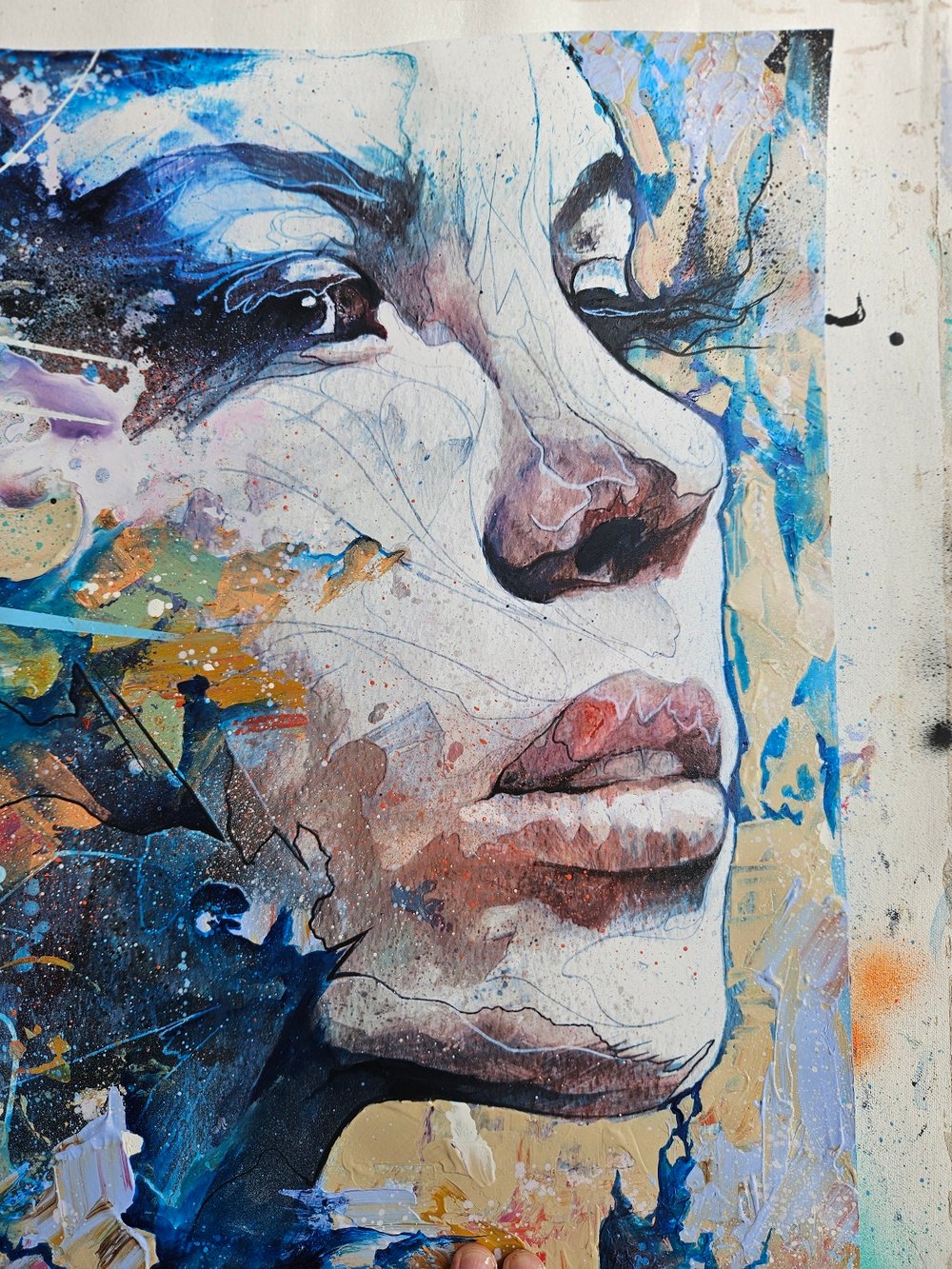 "The Edge of Change" 1/1 ORIGINAL - Mixed Media on paper - FREE WORLDWIDE SHIPPING!!!