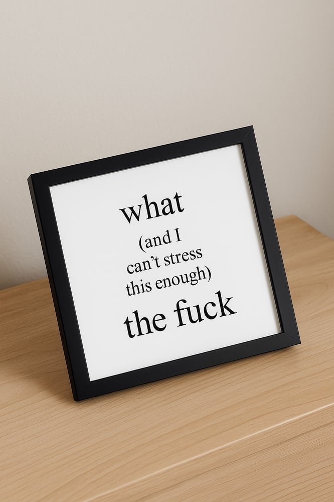 Image of WTF Quote Frame
