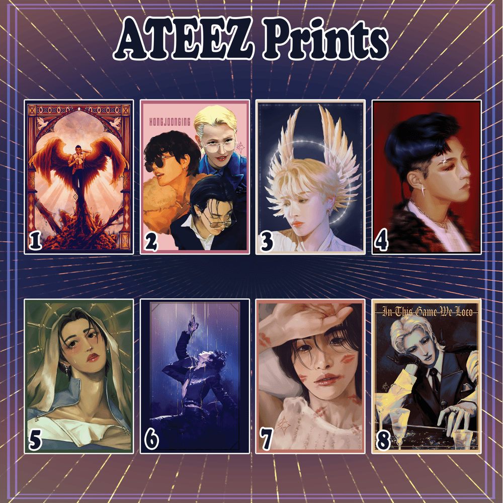 Image of A5 KPOP Prints (ATEEZ)