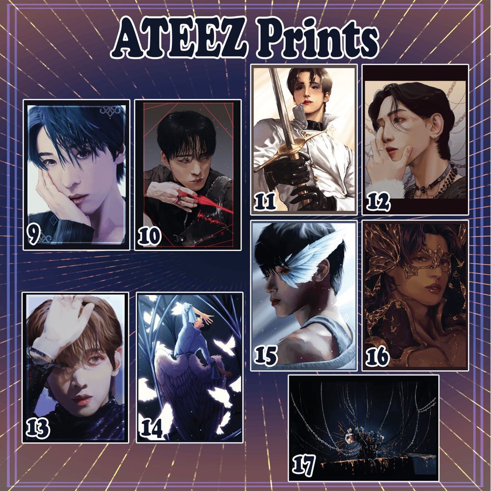 Image of A5 KPOP Prints (ATEEZ)