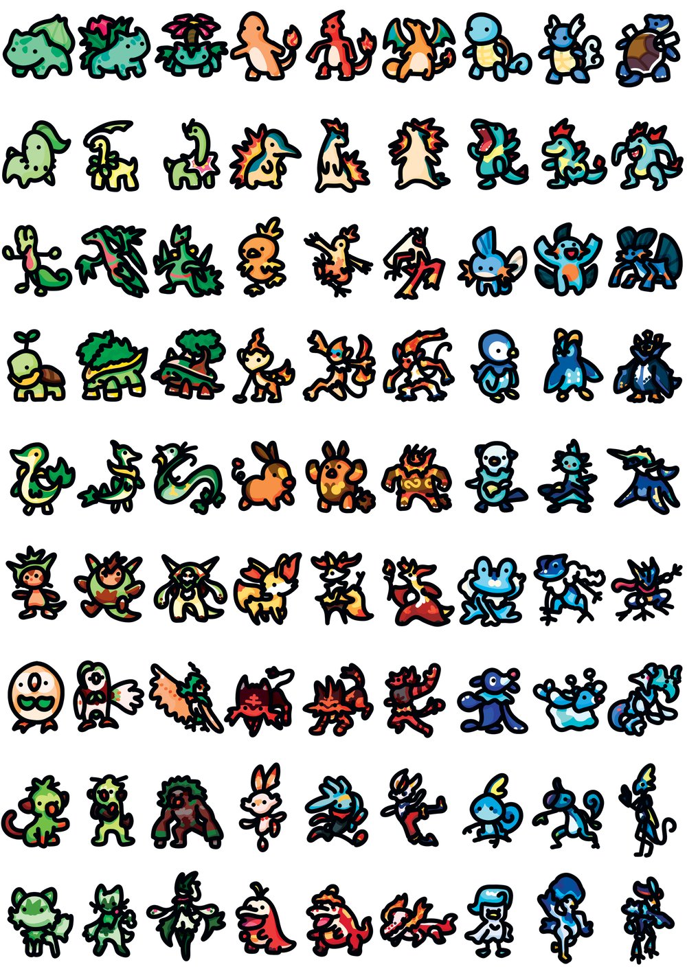 Image of A5 Pokemon Print