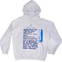 Image 1 of blue utopia hoodie