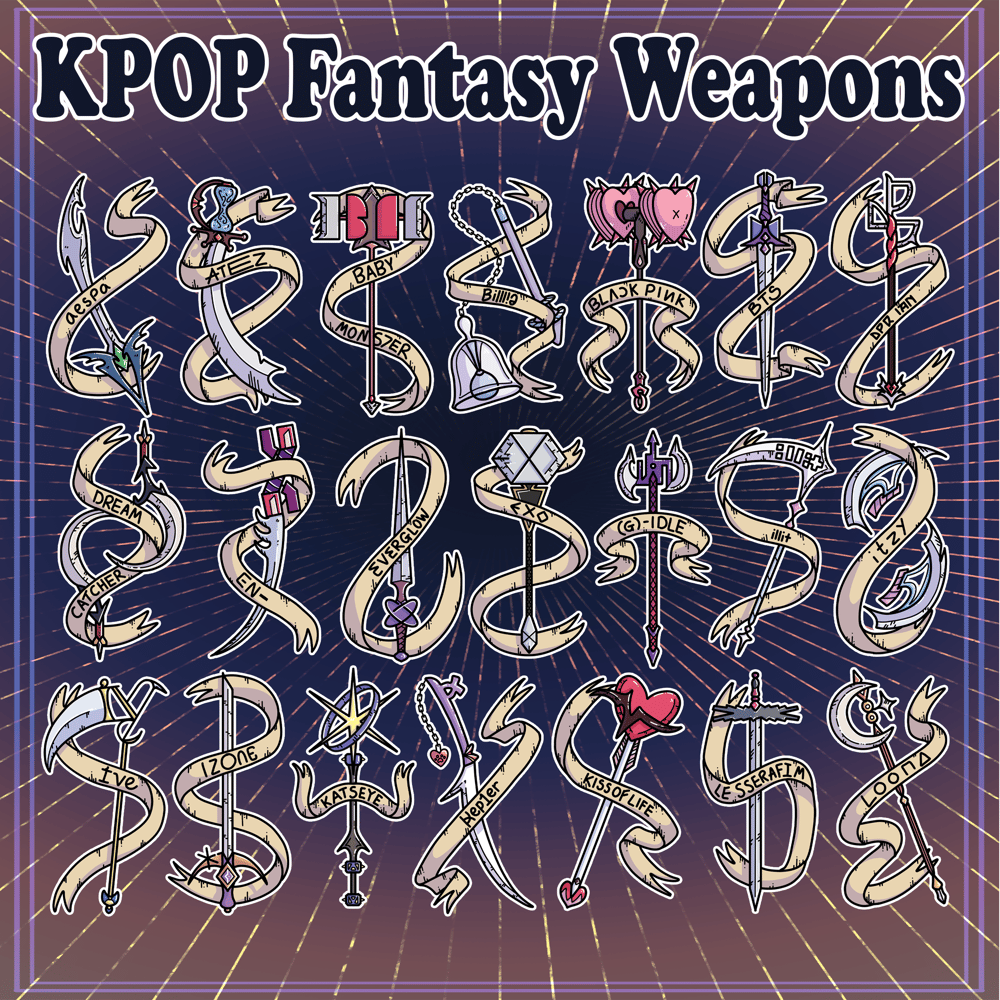 Image of KPOP Fantasy Keychains GROUPS A - L