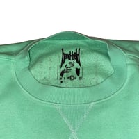 Image 2 of green/purple logo sweatshirt