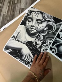 Limited edition, 12 x 18  “guardian angel” fine art, Print