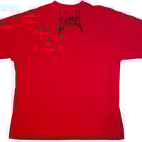 Image 2 of red logo tee