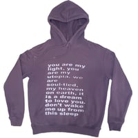 Image 1 of purple utopia hoodie