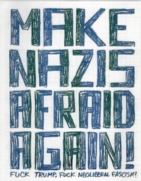 MAKE NAZIS AFRAID AGAIN Risograph poster set of 25