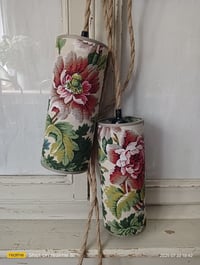 Image 1 of Lampes baladeuses tissu vintage 